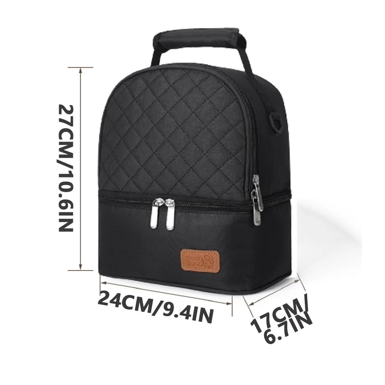 Sac à dos bébé isotherme noir - Noir / 11L