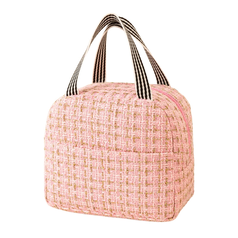 Sac repas isotherme rose