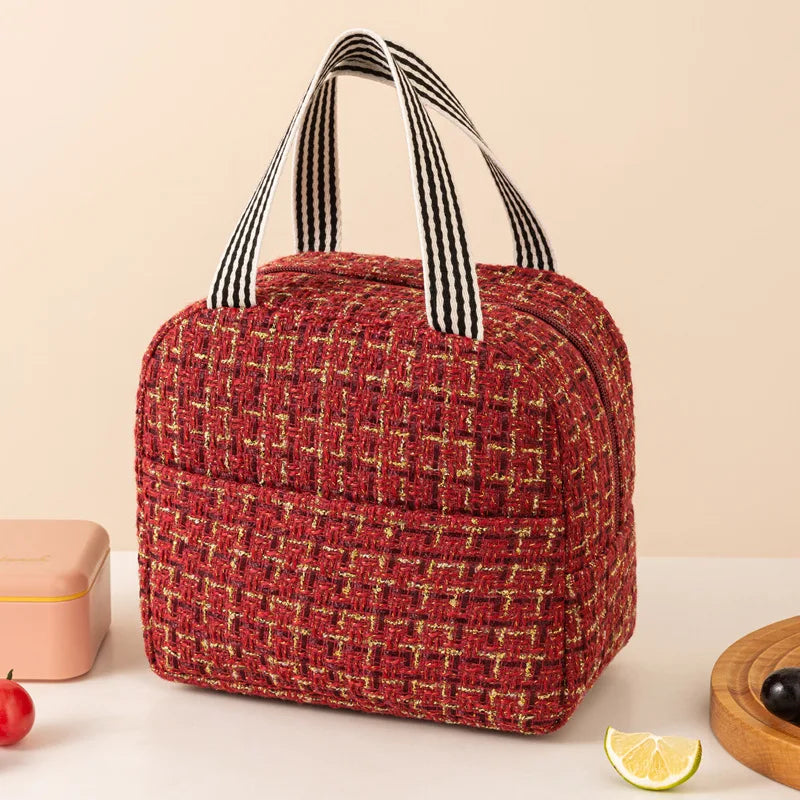 Sac repas isotherme rouge - Rouge