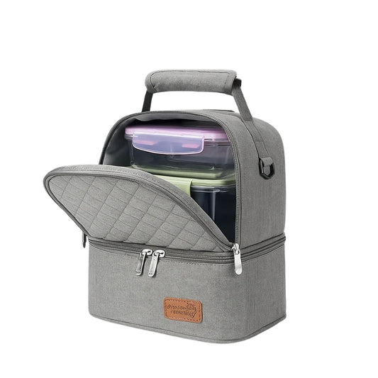 Sac à dos bébé isotherme gris