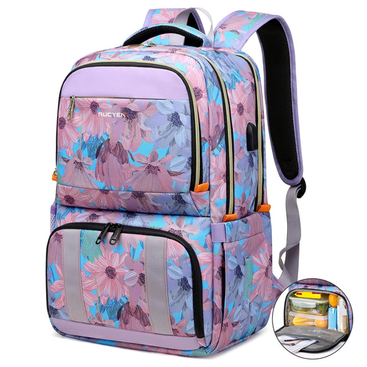 Sac à dos rose avec poche isotherme 30L