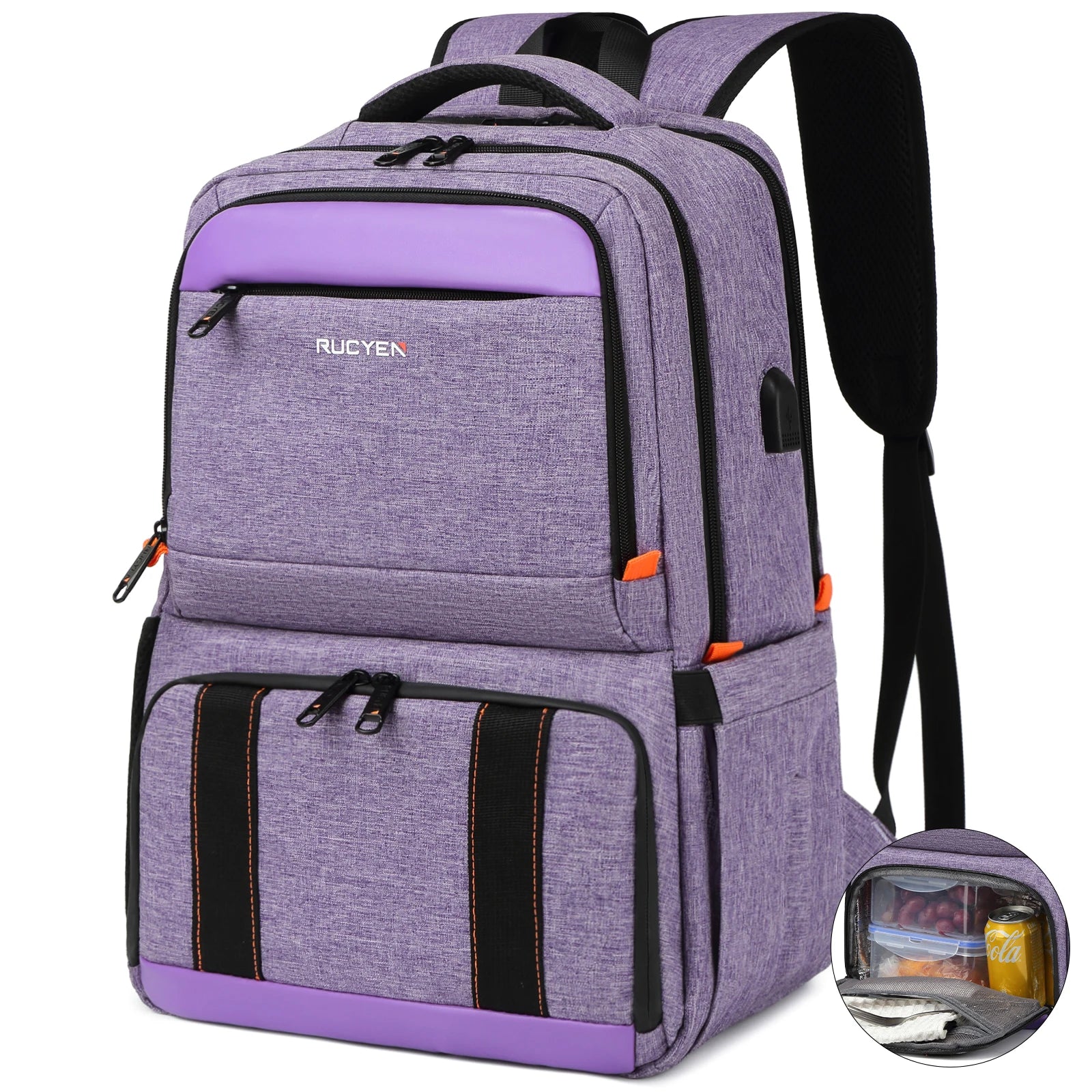 Sac à dos violet à poche isotherme 20L