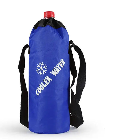 Sac isotherme pour bouteille bleu