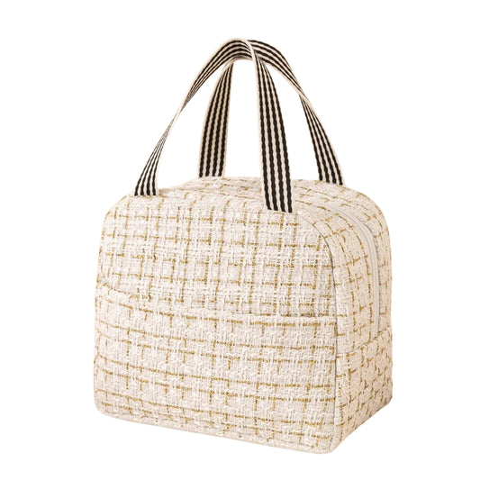 Sac repas isotherme beige