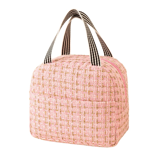 Sac repas isotherme rose